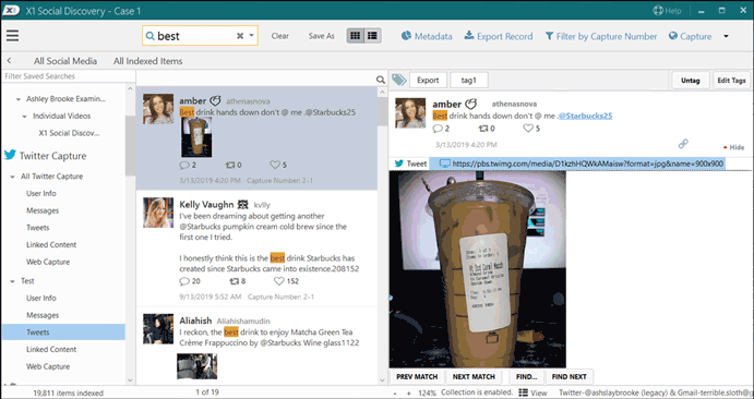 Dashboard of X1 Social